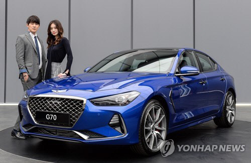 지난 20일 출시된 제네시스 중형세단 'G70'